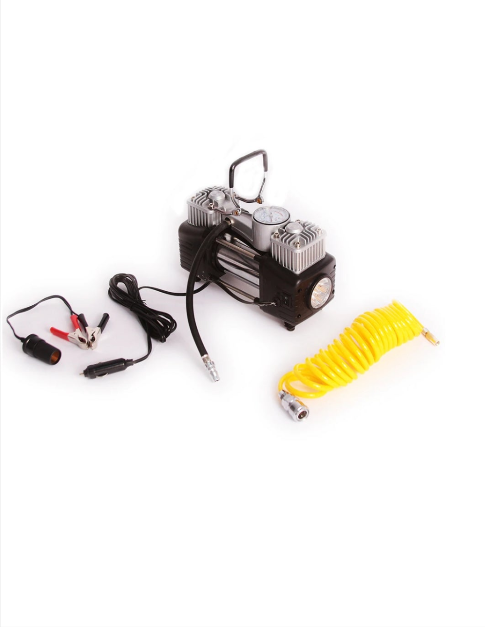 Compresor aer umflat roti 12V 180W, 150PSI, 45l/min– Putere, Rapiditate și Fiabilitate la îndemână!