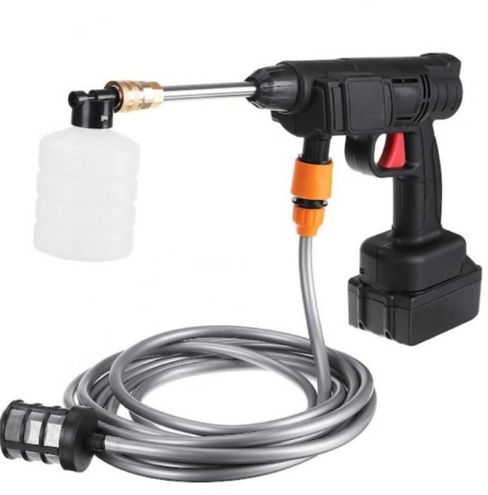 Aparat de spalat cu presiune fara fir ( portabil ), 500W, 48V, 8L/min, 30 bar, negru, accesorii si valiza inclusa