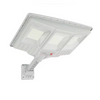 Lampa solara stradala cu telecomanda, JG-703, 6.5W, 3 cadrane, 108 LED-uri, 6000K, 10000lm, IP67, cu suport si senzor de miscare, 31x19 cm, gri