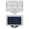 Lampa solara stradala cu telecomanda, JG-706, 6.5W, 108 LED-uri, 6000K, 10000lm, cu suport si senzor de miscare, 31x19 cm, gri