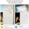 Lampa solara stradala cu telecomanda, 6.5W, 12 cadrane, 108 LED-uri, 6000K, 10000lm, cu suport si senzor de miscare, 31x19 cm, gri