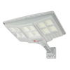 Lampa solara stradala cu telecomanda, 6.5W, 12 cadrane, 108 LED-uri, 6000K, 10000lm, cu suport si senzor de miscare, 31x19 cm, gri