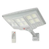 Lampa solara stradala cu telecomanda, 6.5W, 12 cadrane, 108 LED-uri, 6000K, 10000lm, cu suport si senzor de miscare, 31x19 cm, gri