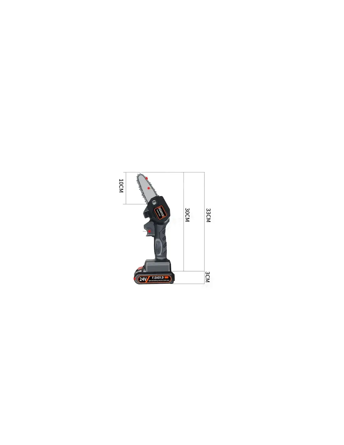 Mini drujba 48V, 6 inch, 2 acumulatori Li-ion, Dasgut