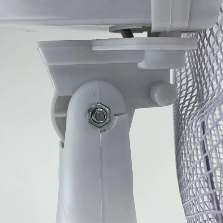 Ventilator de camera, de podea, 42W, 3 trepte de viteza, elice 40 cm, oscilatie 85°, protectie termica, inaltime ajustabila, alb