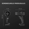 Suflanta Portabila 48V cu 2 Acumulatori – Putere Mare pentru Indepartearea Eficienta a Prafului, Apei si Zapezii, Debit 555 m³/h, Design Compact si Robust, Culoare Negru