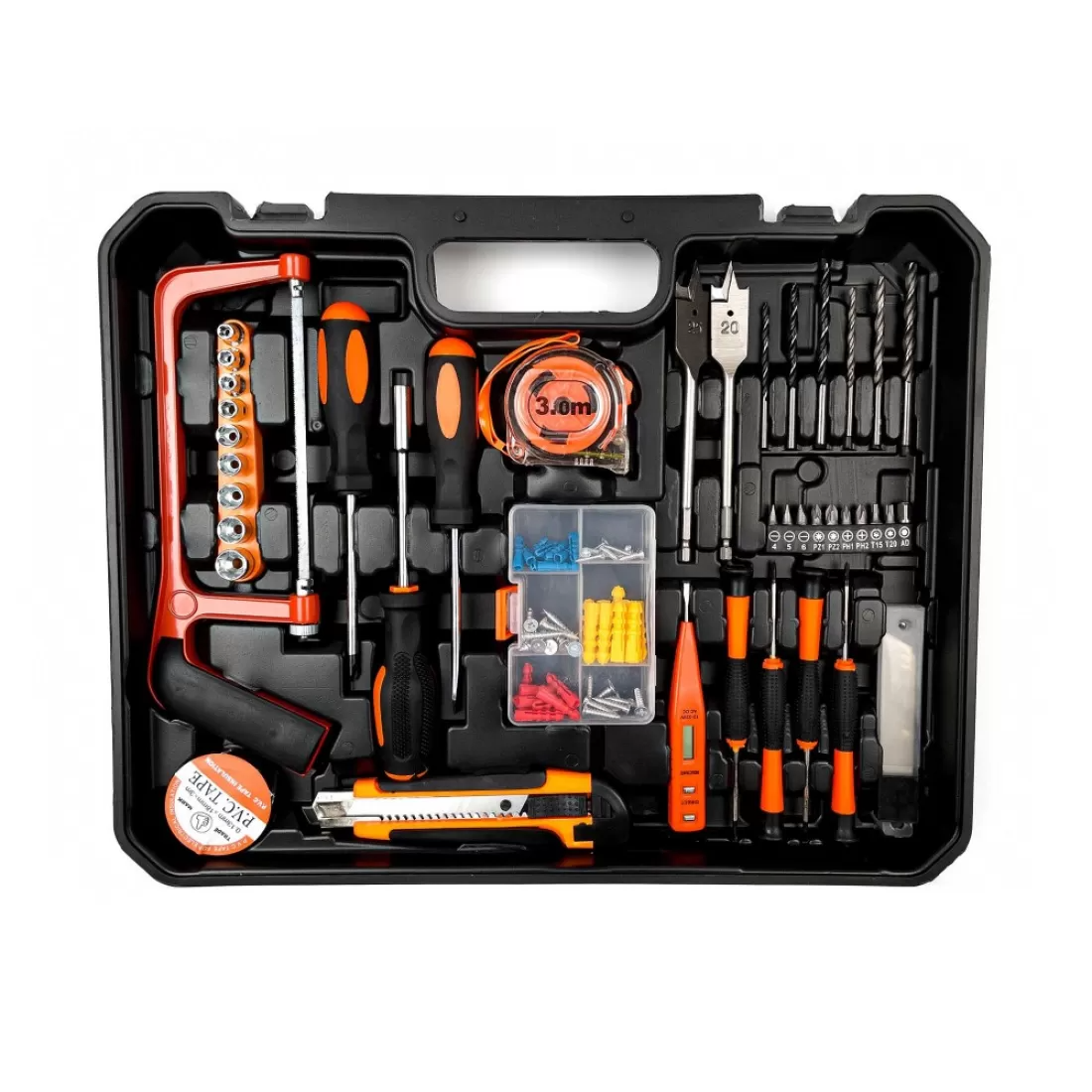 Mașină de Găurit și Înșurubat cu Percuție KraftWorld XR – 2 Acumulatori 36V, 8Ah + 110 Accesorii